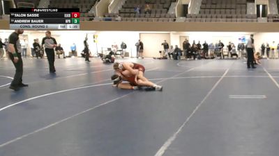 160 Championship Bracket Cons. Round 5 - Andrew Bauer, New Prague vs Talon Sasse, Elk River