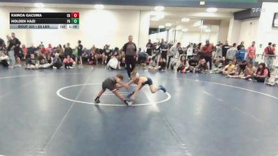 55 lbs Quarterfinal - Kainoa Gacuma, CA vs Holden HAzi, PA
