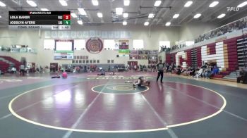 110 lbs Cons. Round 1 - Josslyn Ayers, Eagle vs Lola Baker, Pocatello