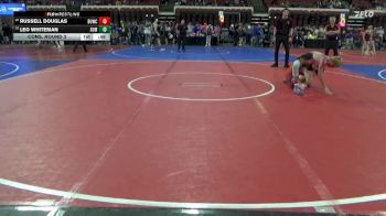 123 lbs Cons. Round 3 - Russell Douglas, Berserker Wrestling Club vs Leo Whiteman, Northeast MT Wrestling Club