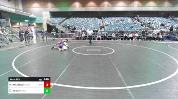 184 lbs Consi Of 8 #2 - De'Alcapon Veazy, Unnatched-UNATT vs Kyle Knudtson, Eastern Oregon