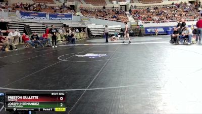 D3-144 lbs Cons. Round 1 - Joseph Hernandez, Mica Mountain vs Preston Oullette, Mesquite