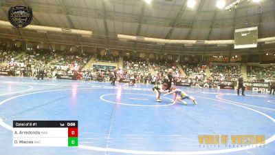 61 lbs Consi Of 8 #1 - Ayden Arredondo, Region Wrestling Academy vs Damen Macias, Berryhill Wrestling Club