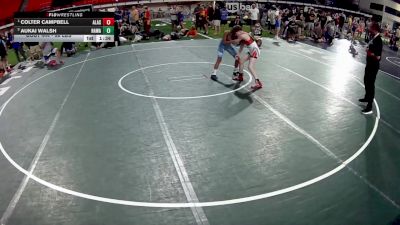 96 lbs Champ. Round 5 - Colter Campbell, Alaska vs Aukai Walsh, Hawaii