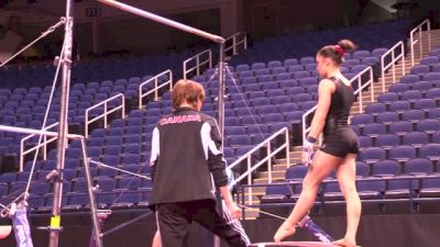 Victoria Moors' Routine with New Combo on Bars