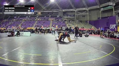 180 lbs Round 1 (16 Team) - Vida Beckel, Emmanuel University vs Jael Miller, North Central College