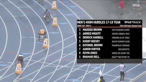 Youth Boys' 400m Hurdles, Finals 4 - Age 17-18