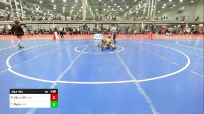 130A lbs Semifinal - Dominic Marinilli, Nmh vs Cristian Pote, Empire Wrestling Academy