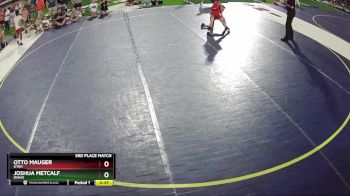 58 lbs 3rd Place Match - Otto Mauger, Utah vs Joshua Metcalf, Idaho