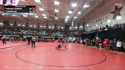 113 lbs Champ. Round 1 - Anthony Barrios, South Grand Prairie vs Carson Ota, Southlake Carroll