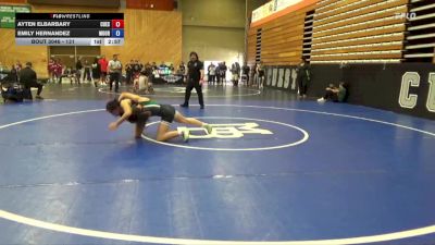 131 lbs Round 3 - Ayten Elbarbary, Cuesta vs Emily Hernandez, Moorpark College