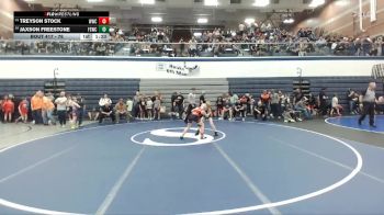 76 lbs Cons. Round 2 - Treyson Stock, Warrior Wrestling Club vs Jaxson Freestone, Fighting Squirrels Wrestling Club