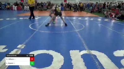 S-150 lbs Consi Of 8 #2 - Chase Gillum, KY vs Lawson Ayers, VA