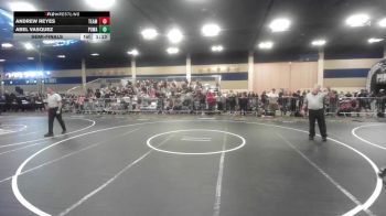 109 lbs Semifinal - Andrew Reyes, Team Thunder vs Abel Vasquez, Poway Elite