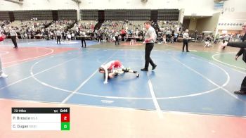 73-M lbs Consi Of 8 #1 - Peter Brescia, Delsea vs Colton Dugan, Souderton Youth Wrestling