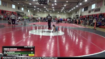 55 lbs Cons. Round 5 - Eli Aldridge, Blaine Wrestling Association vs Reece Chicoine, Siouxland Wrestling Academy