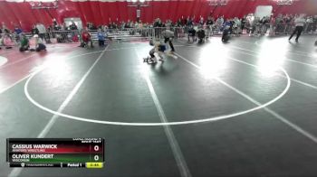 82 lbs Cons. Round 4 - Cassius Warwick, Aviators Wrestling vs Oliver Kundert, Wisconsin