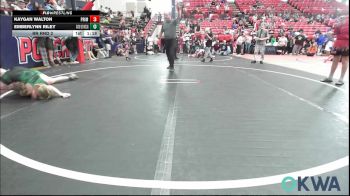97-102 lbs Rr Rnd 2 - Kaygan Walton, Prime Wrestling vs Emberlynn Riley, Skiatook Youth Wrestling
