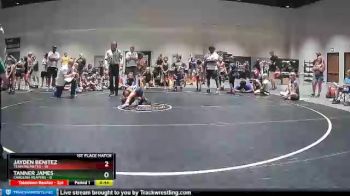 56 lbs Finals (2 Team) - Jayden Benitez, Team Palmetto vs Tanner James, Carolina Reapers