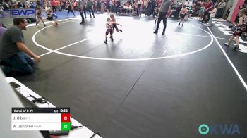 43 lbs Consi Of 8 #1 - Judah Gibe, Grove Takedown Club vs Wyatt Johnson, Skiatook Youth Wrestling