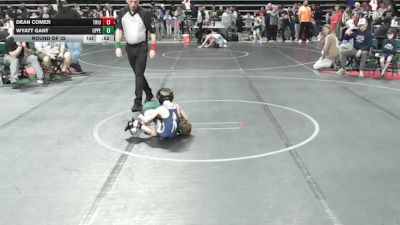 50 lbs Round Of 32 - Dean Comer, Triumph Trained vs Wyatt Gant, Upper Township