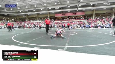 67-70 lbs Cons. Semi - Lucas Kitsmiller, Fort Scott vs Nolan Baxter, Russell