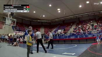 120 lbs 1st Place Match - Kolton Morrow, Saltillo High School vs Wyatt Cole, Lewisburg
