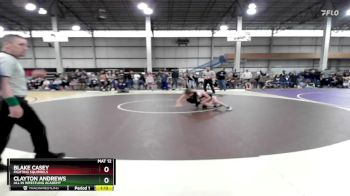 95 lbs Quarterfinal - Blake Casey, Fighting Squirrels vs Clayton Andrews, All In Wrestling Academy
