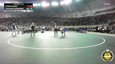 B6A-190 lbs Quarterfinal - Juan Silva Hernandez, Broken Arrow vs Ethan Teague, Stillwater