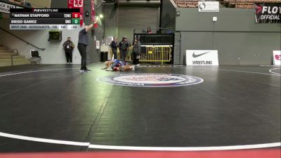 Schoolboys - 100 lbs Cons. Round 4 - Nathan Stafford, Team Selma Wrestling Club vs Diego Gamez, Dethrone Wrestling Club