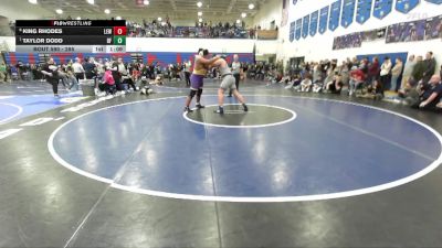 285 lbs Cons. Semi - King Rhodes, Lewiston vs Taylor Dodd, Bonners Ferry