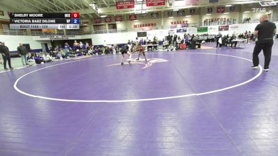 124 lbs 1st Place Match - Victoria Baez Dilone, William Penn vs Shelby Moore, McKendree University