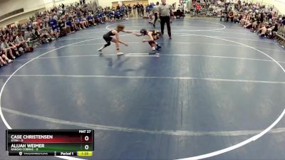 75 lbs Round 2 (6 Team) - Case Christensen, Utah vs Alijah Weimer, Kansas Cobras