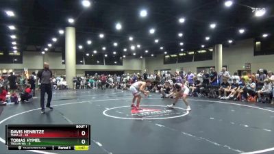 150 lbs Round 1 (4 Team) - Davis Henritze, TNWA #1 vs Tobias Hymel, Trojan WA