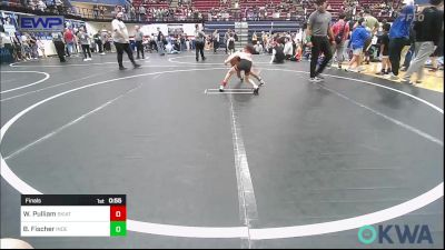 55 lbs Final - Weston Pulliam, Skiatook Youth Wrestling vs Brian Fischer, Independent