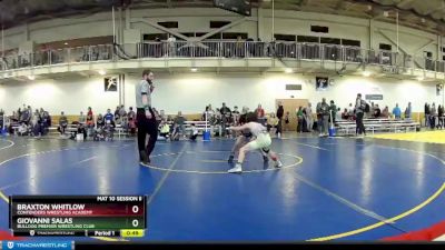 63 lbs Cons. Round 4 - Giovanni Salas, Bulldog Premier Wrestling Club vs Braxton Whitlow, Contenders Wrestling Academy