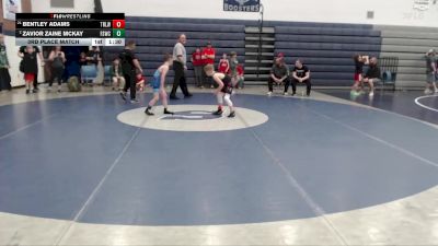 67 lbs 3rd Place Match - Bentley Adams, Team Real Life Wrestling vs Zavior Zaine McKay, Fighting Squirrels Wrestling Club