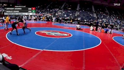 1A-138 lbs Cons. Round 2 - Anthony Adorno, Central (Macon) vs WESLEY USHER, Commerce Hs