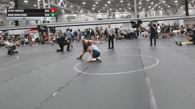 120 lbs Quarterfinals (8 Team) - Alex Rozas, Team Shutt B Team vs Sam Wolford, Steller Trained Cad Bane