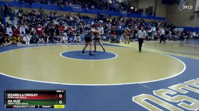 190lbs Champ. Round 2 - Izzabella Fredley, Moses Lake (Girls) vs Isa Ruiz, North Creek (Girls)