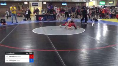 38 kg Cons Semis - Cody Sieminski, Sweet Home Mat Club vs Sanchir Edington, Pennsylvania