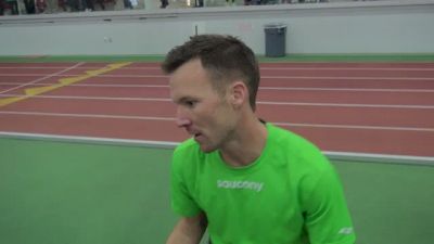 Nate Brannen after breaking the Canadian 1K record at BU Last Chance Meet