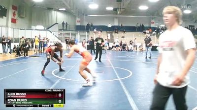 130 lbs Cons. Round 3 - Alex Russo, Michigan Premier vs Roan Dukes, Victory Elite Wrestling