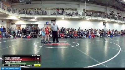 108 lbs Cons. Round 4 - Alexa Whitlow, Contenders Wrestling Academy vs Mack Harrison, Frankton Wrestling Club