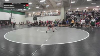106 lbs Champ. Round 3 - Josiah Zellers, Open Mats vs Joshua Laney, Ozark High School