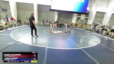 106 lbs 2nd Wrestleback (8 Team) - Kaden Haakinson, South Dakota vs Adrian Mincey, Minnesota Red