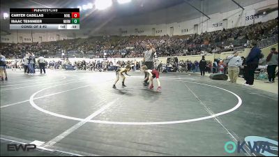 43 lbs Consi Of 8 #2 - Carter Casillas, Noble Takedown Club vs Isaac Tessneer, Norman Grappling Club