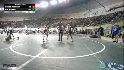 90 lbs Consi Of 8 #1 - Jakobe Robinson, Plainview Youth Wrestling Club vs Joel Ramirez, Hennessey Takedown Club