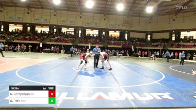 190 lbs Round Of 32 - Ruben Karapetyan, St. John's College vs Sean Park, Avon Old Farms