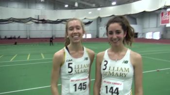[@Emily Stites & @Elaina Balouris] roll in the 5K both punch tickets to NCAAs at BU Last Chance Meet